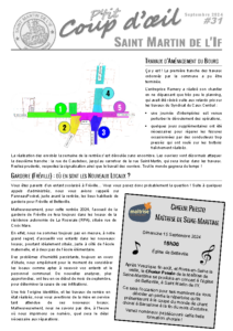 P’tit Coup d’Oeil #31 – Septembre 2024